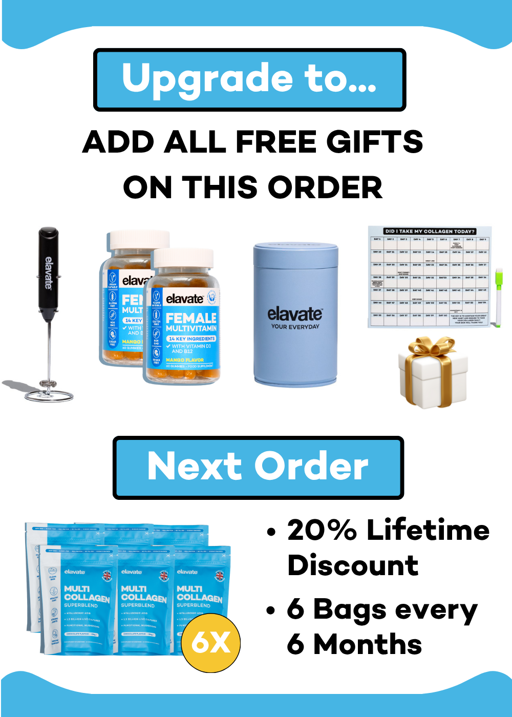 Upgrade to 6 Bag on your Next Order